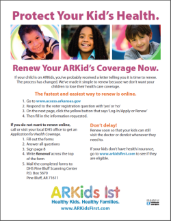 How do you renew your child's Medicaid benefits?