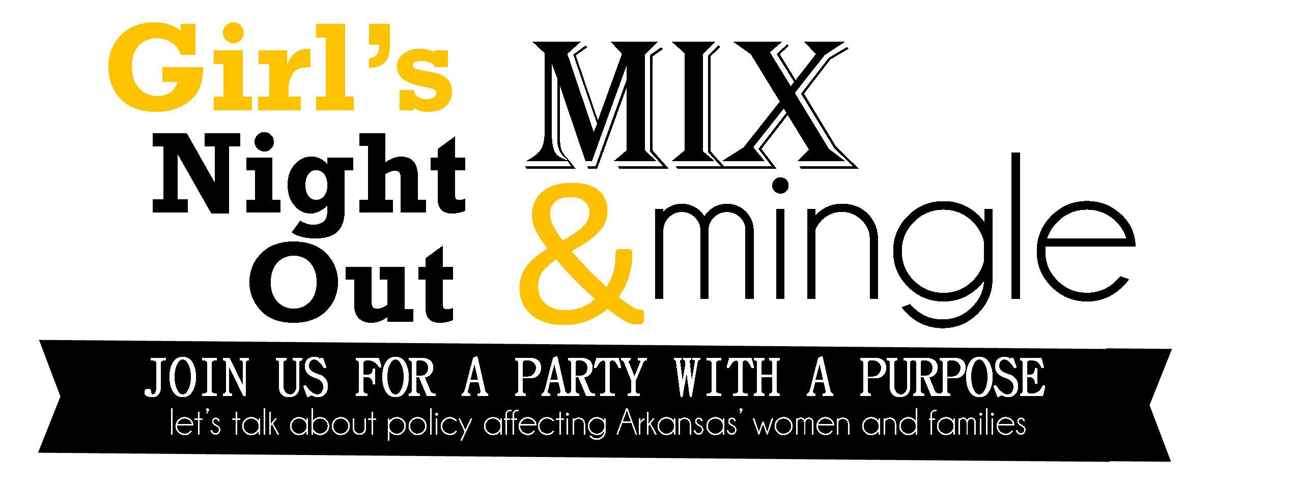 girls night out mix mingle policy talk arkansas advocates for