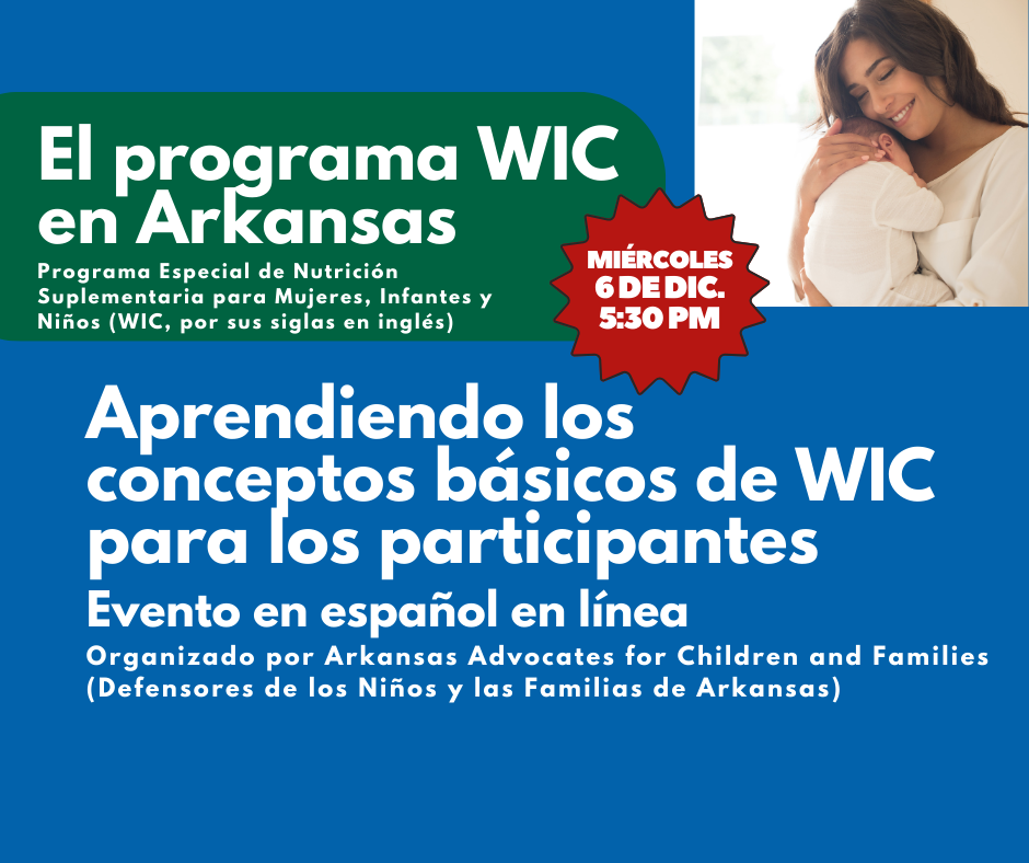 Aprendiendo los Conceptos Básicos de WIC para Participantes Evento en línea en español