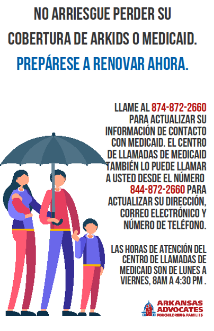 Spanish flyer for PHE Medicaid Unwinding