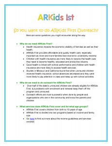 ARKids First Toolkit Arkansas Advocates for Children and Families (AACF)
